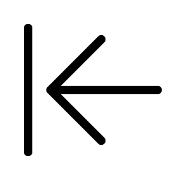 arrow line left light