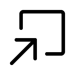 arrow square in light