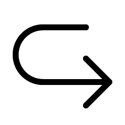 arrow u down right light