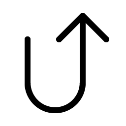 arrow u right up light