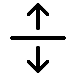 arrows out line vertical light