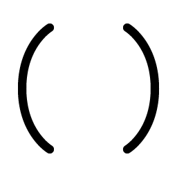 brackets round light