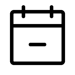 calendar minus light