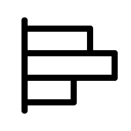 chart bar horizontal light