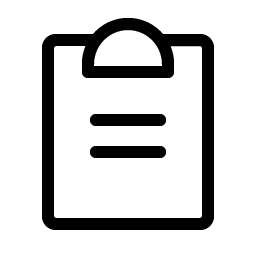 clipboard text light