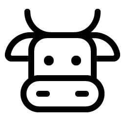 Cow Light icon - free SVG