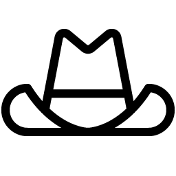 Cowboy Hat Light icon - free SVG