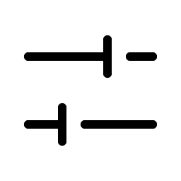 Faders Horizontal Light icon