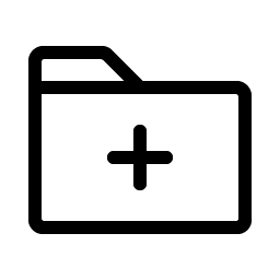 Folder Plus Light icon