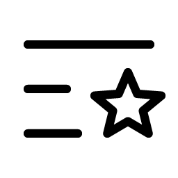 List Star Light icon