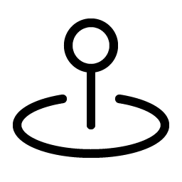 Map Pin Simple Area Light icon