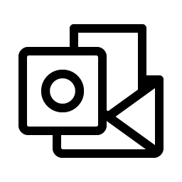 Microsoft Outlook Logo Light icon