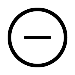 Minus Circle Light icon