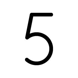 Number Five Light icon