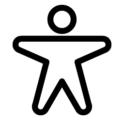 Person Arms Spread Light icon