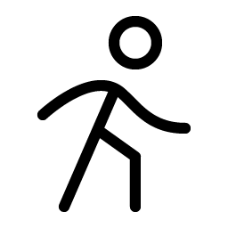Person Simple Walk Light icon