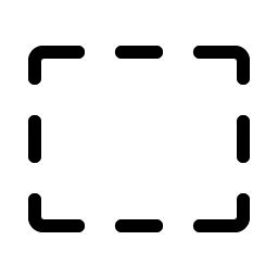 rectangle dashed light