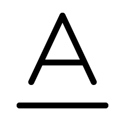 text a underline light