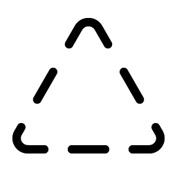 triangle dashed light