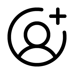 user circle plus light