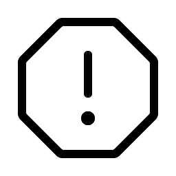 warning octagon light