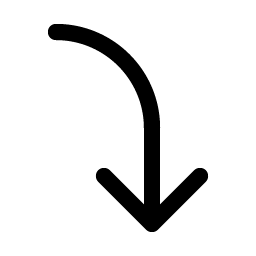 arrow bend right down