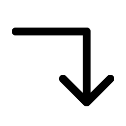 arrow elbow right down