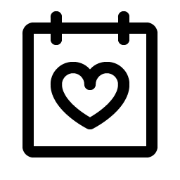 calendar heart