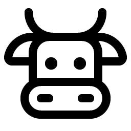 Cow icon - free SVG