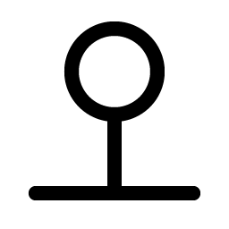 Map Pin Simple Line icon