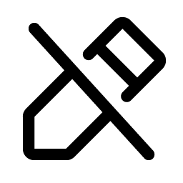 Pencil Simple Slash icon