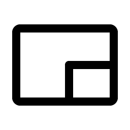 Picture In Picture icon - free SVG