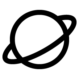 Planet icon - free SVG