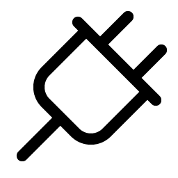 Plug icon - free SVG