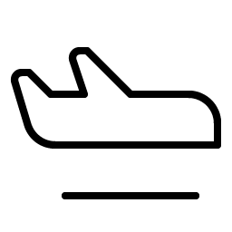 airplane in flight thin