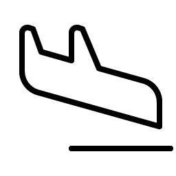 airplane landing thin