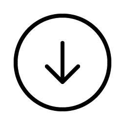 arrow circle down thin