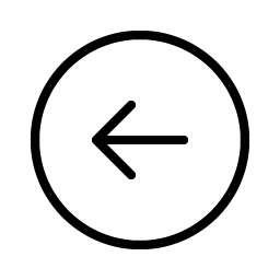 arrow circle left thin