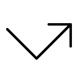 arrow elbow right thin