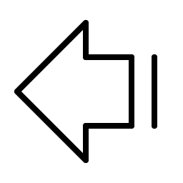 arrow fat line left thin