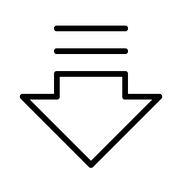 arrow fat lines down thin