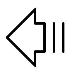 arrow fat lines left thin