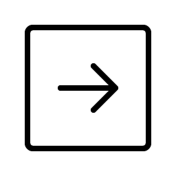 arrow square right thin