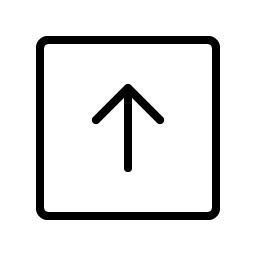 arrow square up thin