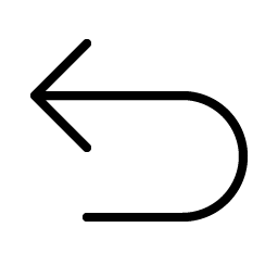 arrow u up left thin