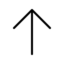 arrow up thin