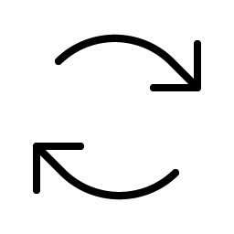 arrows clockwise thin