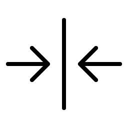 arrows in line horizontal thin