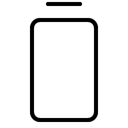 battery vertical empty thin