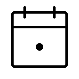 calendar dot thin